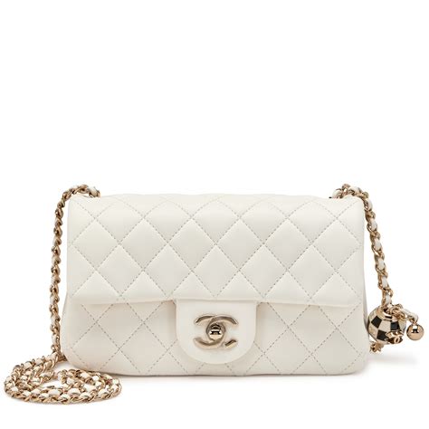 chanel pvc pearl flap bag|chanel flap bag price 2023.